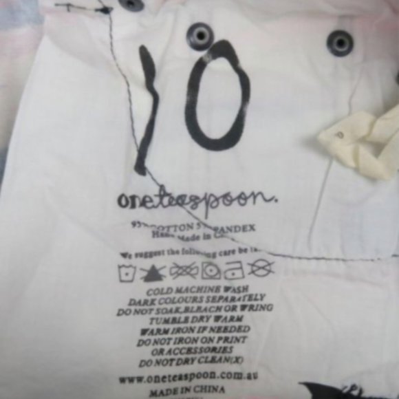 NWT One Teaspoon Equador Chopper Shorts Sz 10 - Picture 8 of 8